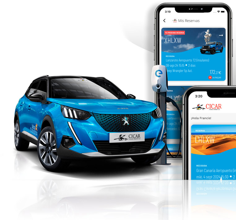 App Cicar - Gestione sus alquileres de coches en Canarias